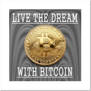 Bitcoin Gold Cryptocurrency Digital Assets Posters and Art